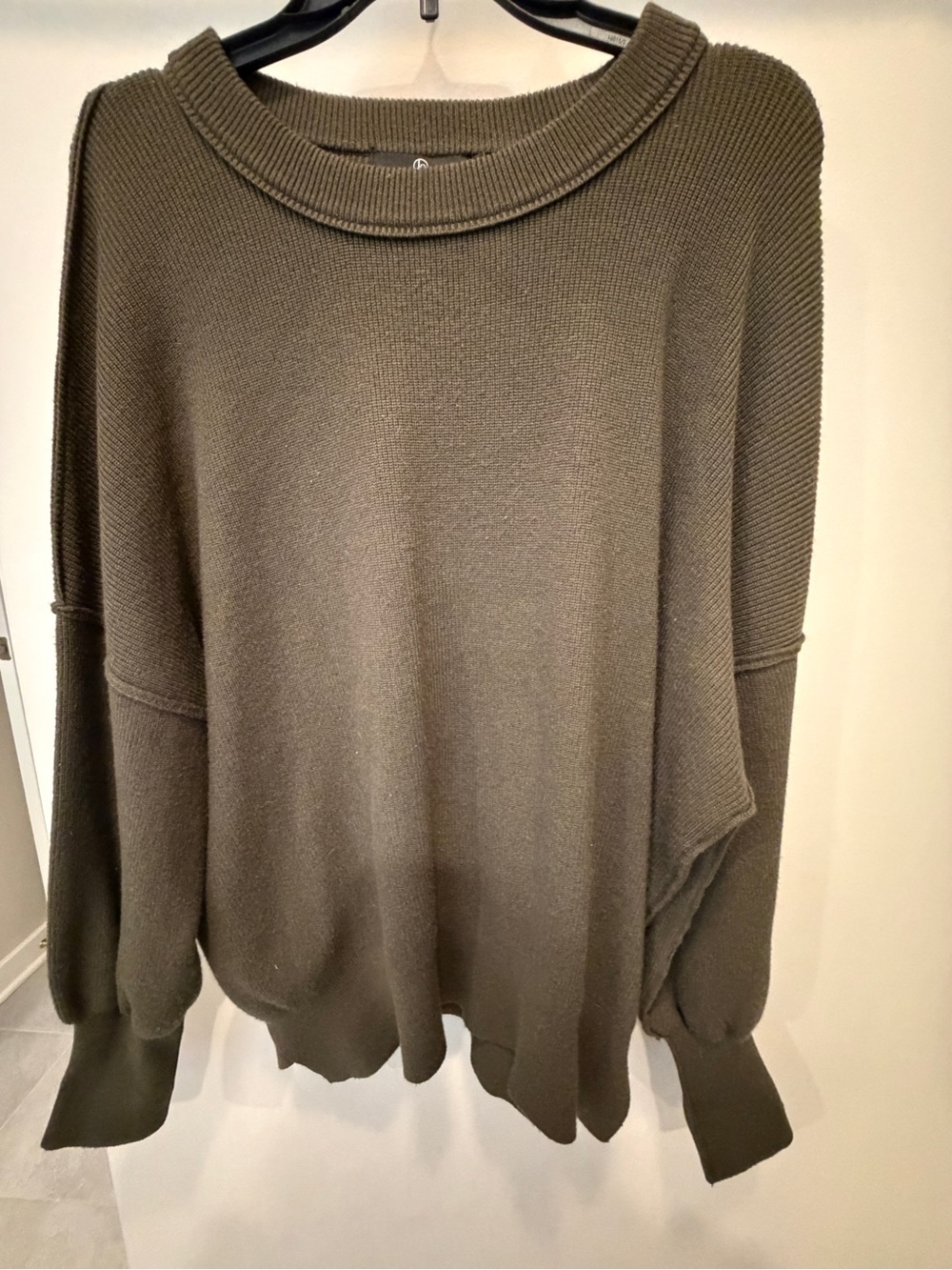 Olive Green Women's Cozy Knit Sweater